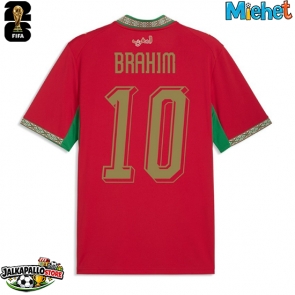 Marokko Brahim Diaz #10 Kotipaita MM-kisat 2026 Lyhythihainen